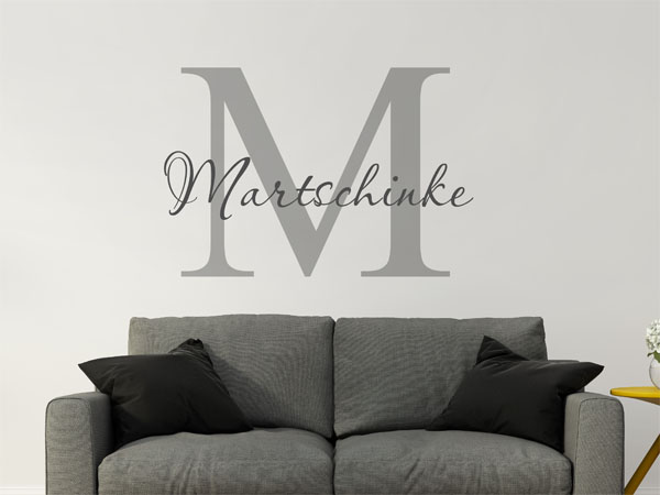 Wandtattoo Martschinke Nachname