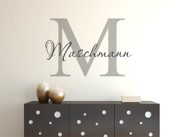 Wandtattoo Maschmann Nachname