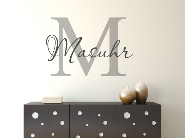 Wandtattoo Masuhr Nachname