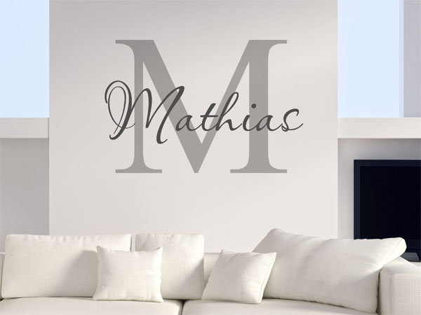Wandtattoo Mathias Nachname