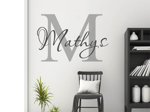 Wandtattoo Mathys Nachname