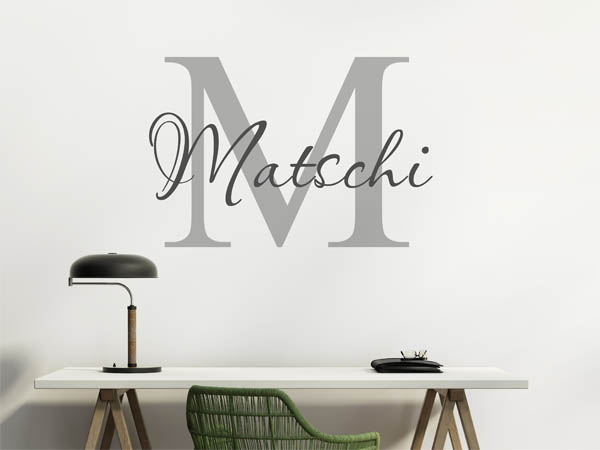 Wandtattoo Matschi Nachname