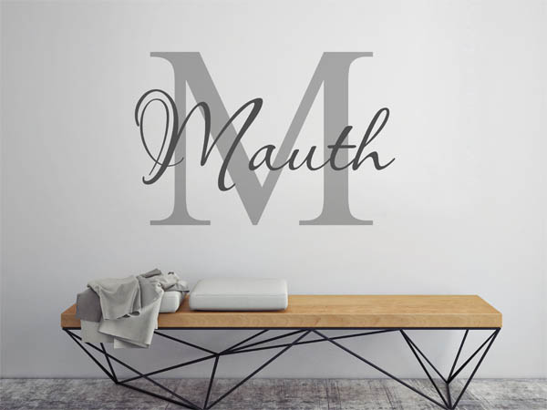 Wandtattoo Mauth Nachname