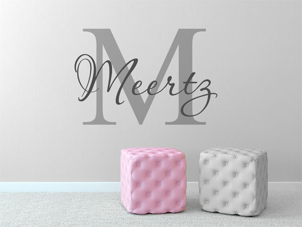 Wandtattoo Meertz Nachname