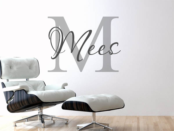 Wandtattoo Mees Nachname