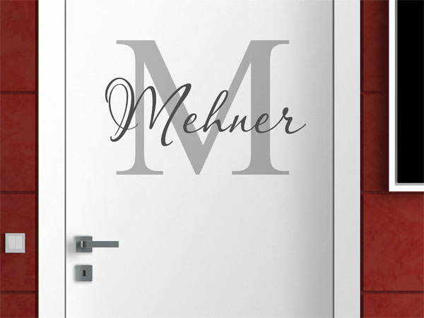 Wandtattoo Mehner Nachname
