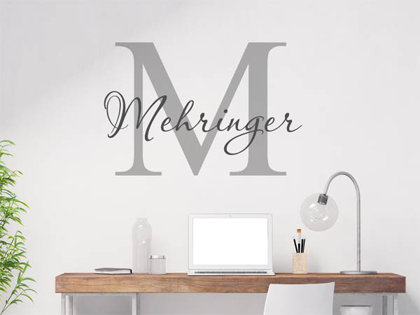 Wandtattoo Mehringer Nachname