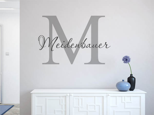 Wandtattoo Meidenbauer Nachname
