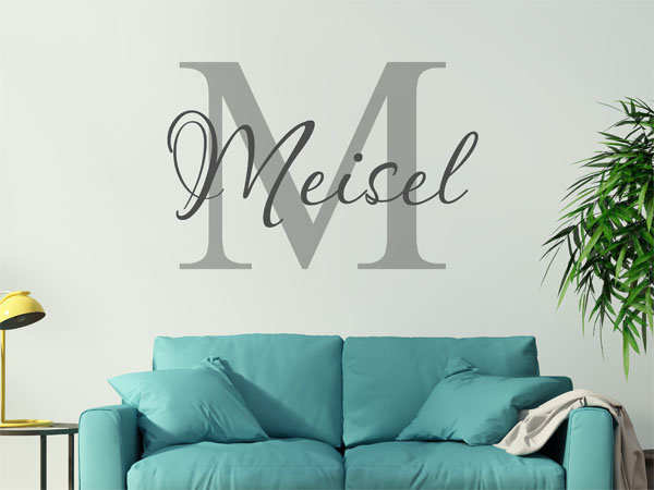 Wandtattoo Meisel Nachname