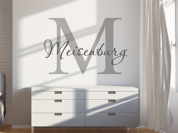 Wandtattoo Meisenburg Nachname