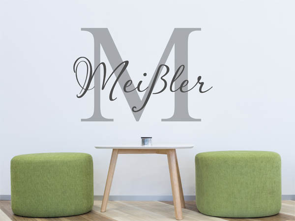 Wandtattoo Meißler Nachname