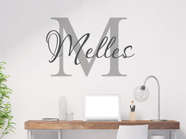 Wandtattoo Melles Nachname