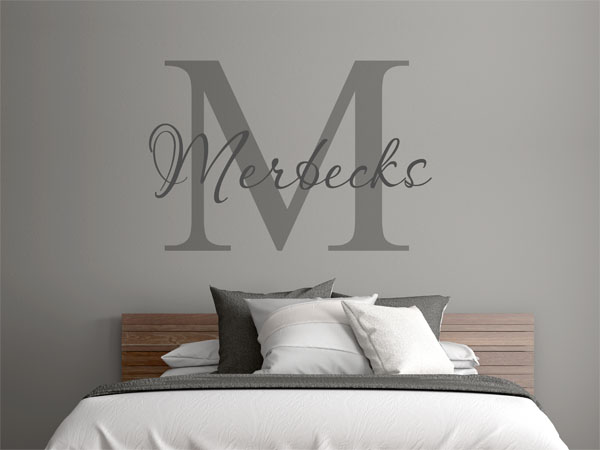 Wandtattoo Merbecks Nachname