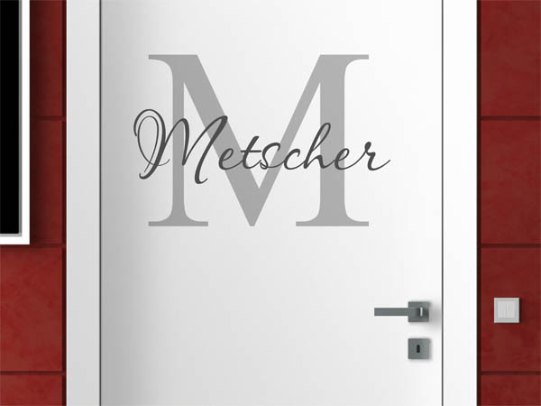 Wandtattoo Metscher Nachname