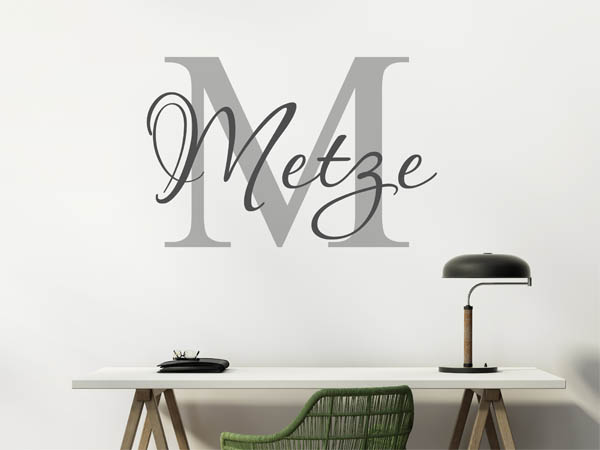 Wandtattoo Metze Nachname