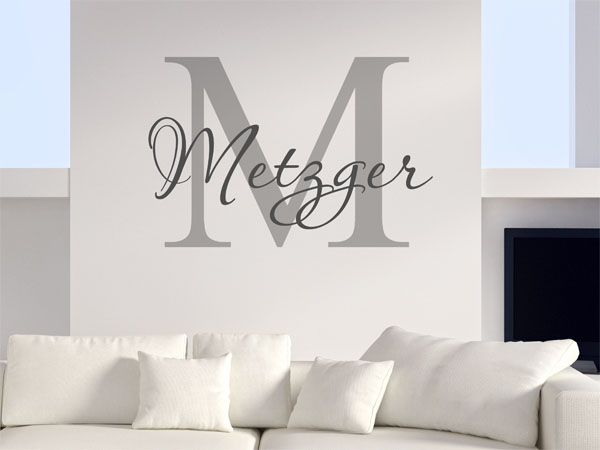 Wandtattoo Metzger Nachname
