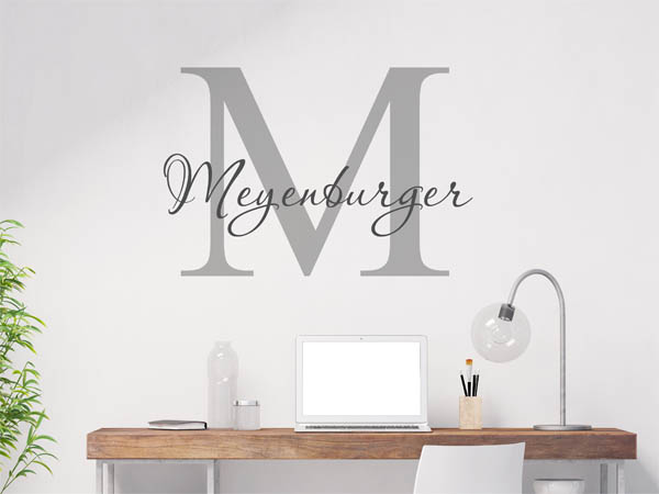 Wandtattoo Meyenburger Nachname