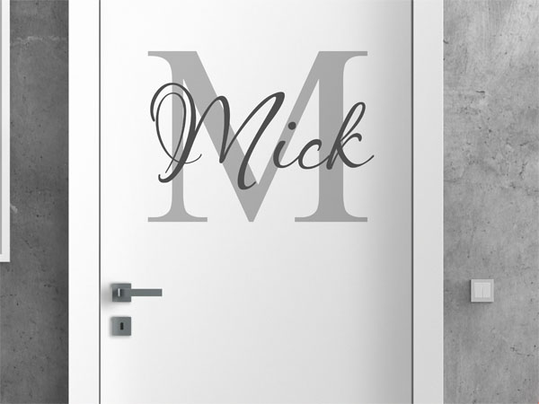 Wandtattoo Mick Nachname