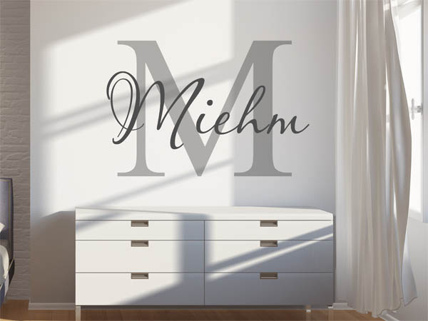 Wandtattoo Miehm Nachname