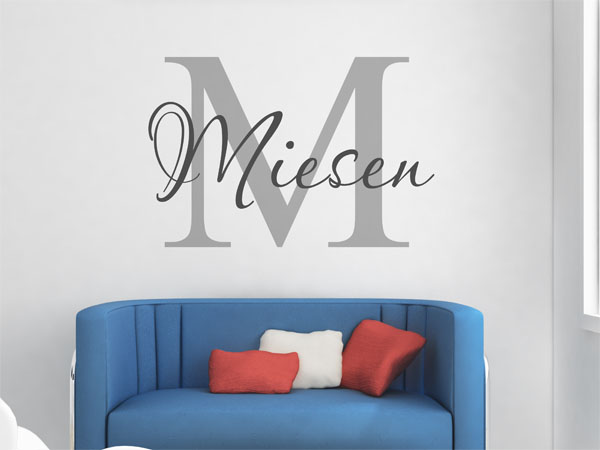 Wandtattoo Miesen Nachname