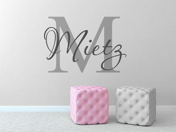 Wandtattoo Mietz Nachname