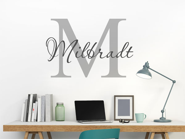 Wandtattoo Milbradt Nachname
