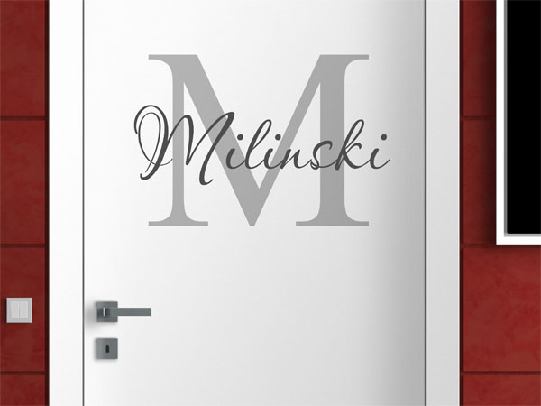Wandtattoo Milinski Nachname