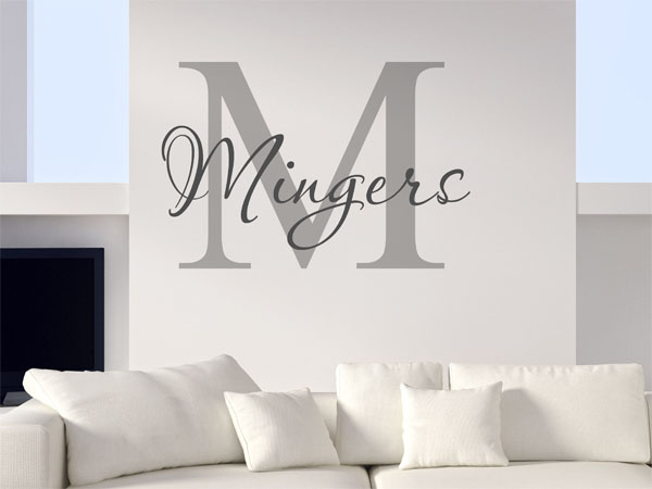 Wandtattoo Mingers Nachname