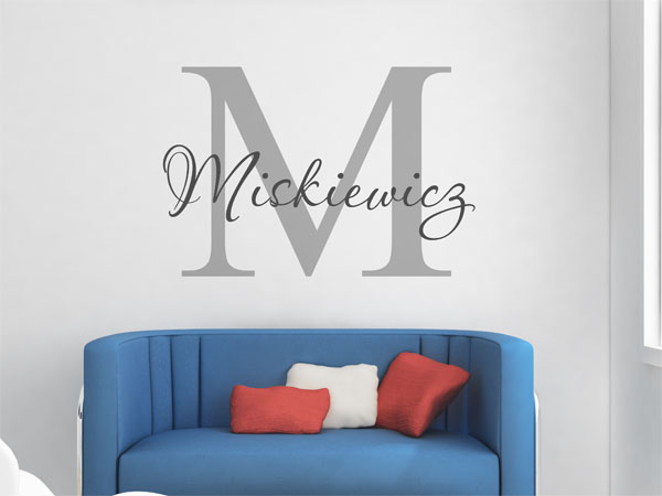 Wandtattoo Miskiewicz Nachname