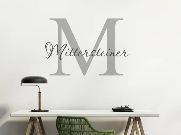 Wandtattoo Mittersteiner Nachname