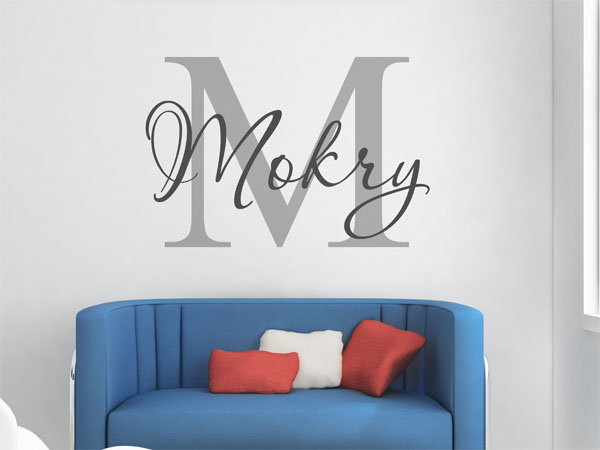Wandtattoo Mokry Nachname