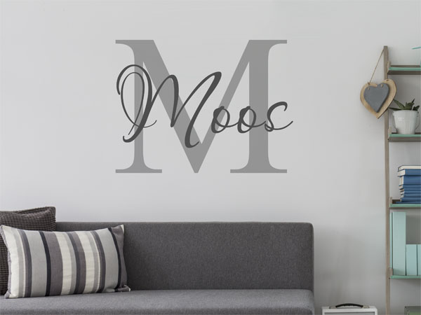 Wandtattoo Moos Nachname