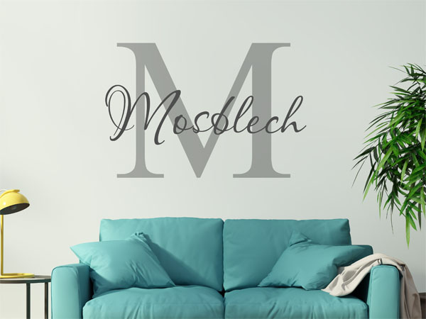 Wandtattoo Mosblech Nachname