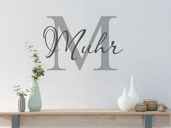 Wandtattoo Muhr Nachname