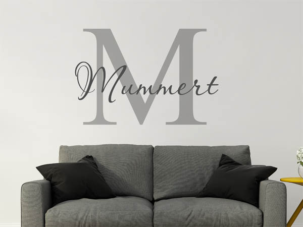 Wandtattoo Mummert Nachname