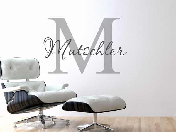Wandtattoo Mutschler Nachname