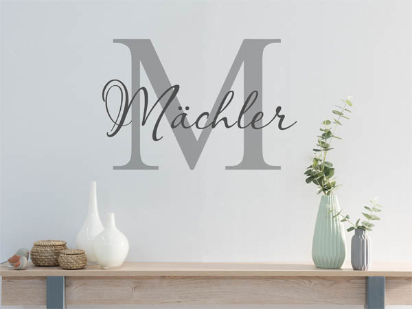 Wandtattoo Mächler Nachname