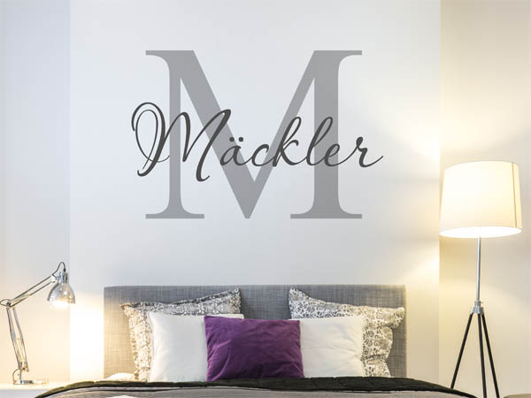 Wandtattoo Mäckler Nachname