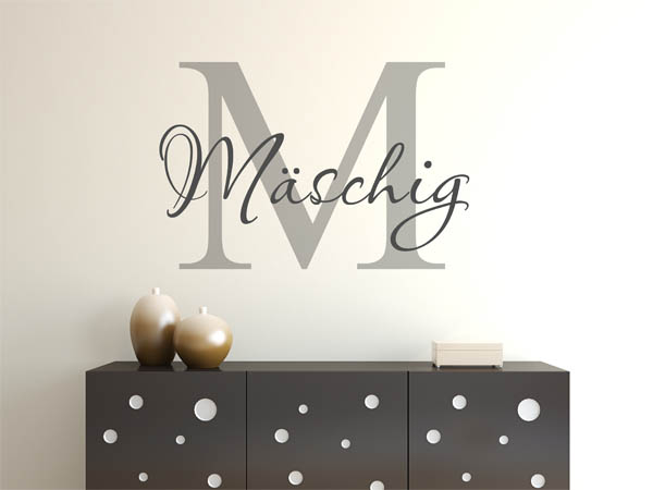 Wandtattoo Mäschig Nachname