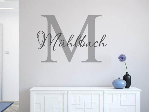 Wandtattoo Mühlbach Nachname