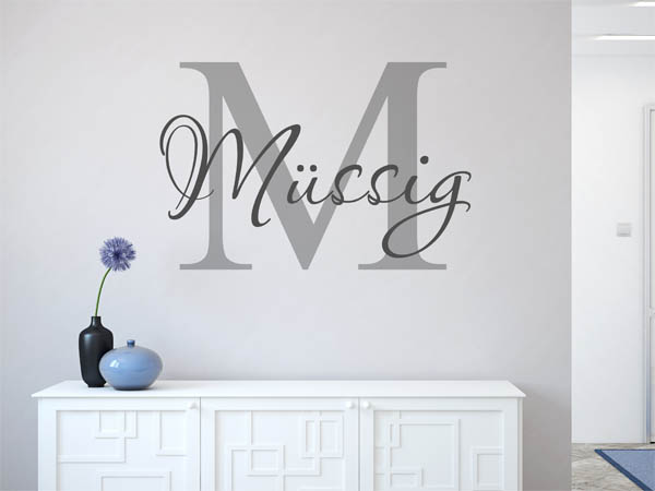Wandtattoo Müssig Nachname