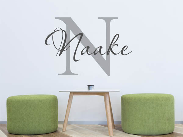 Wandtattoo Naake Nachname