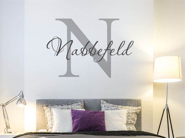 Wandtattoo Nabbefeld Nachname
