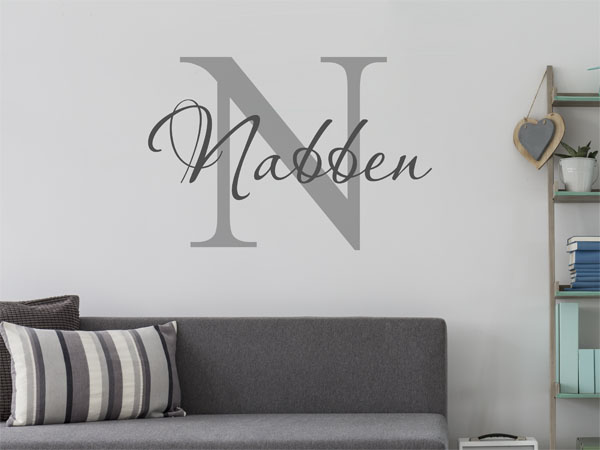 Wandtattoo Nabben Nachname