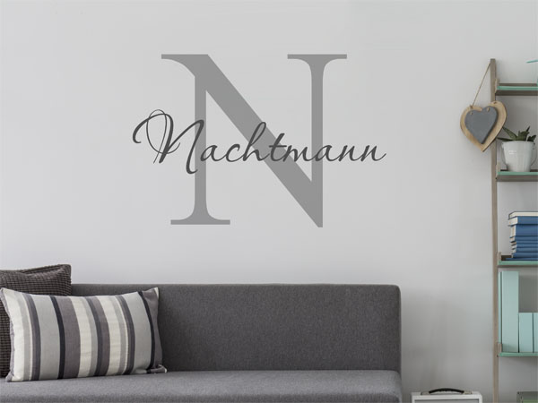 Wandtattoo Nachtmann Nachname