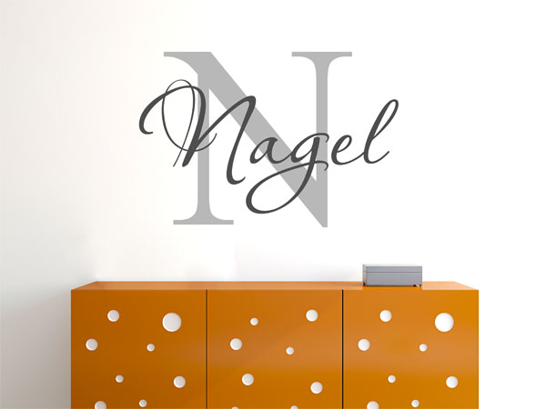 Wandtattoo Nagel Nachname