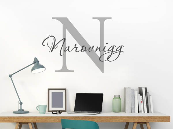 Wandtattoo Narovnigg Nachname