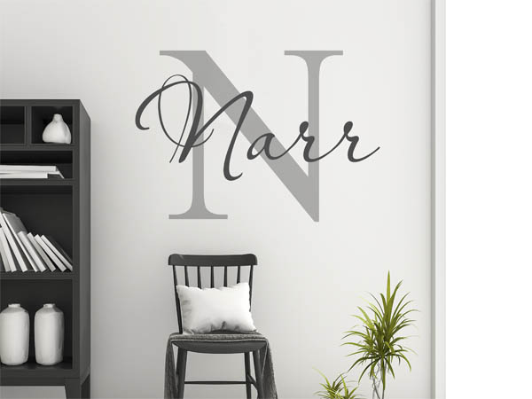 Wandtattoo Narr Nachname
