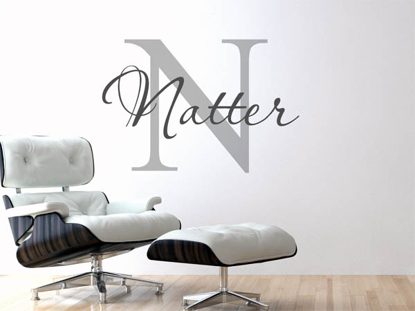 Wandtattoo Natter Nachname