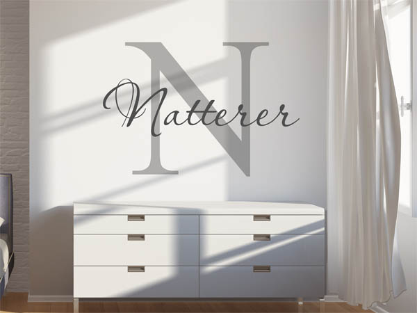 Wandtattoo Natterer Nachname